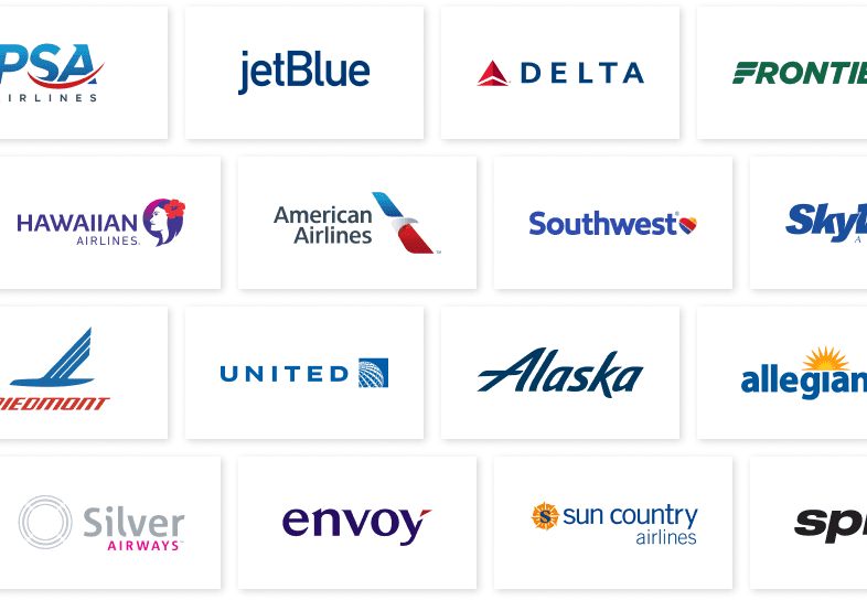 Banner of airline logos